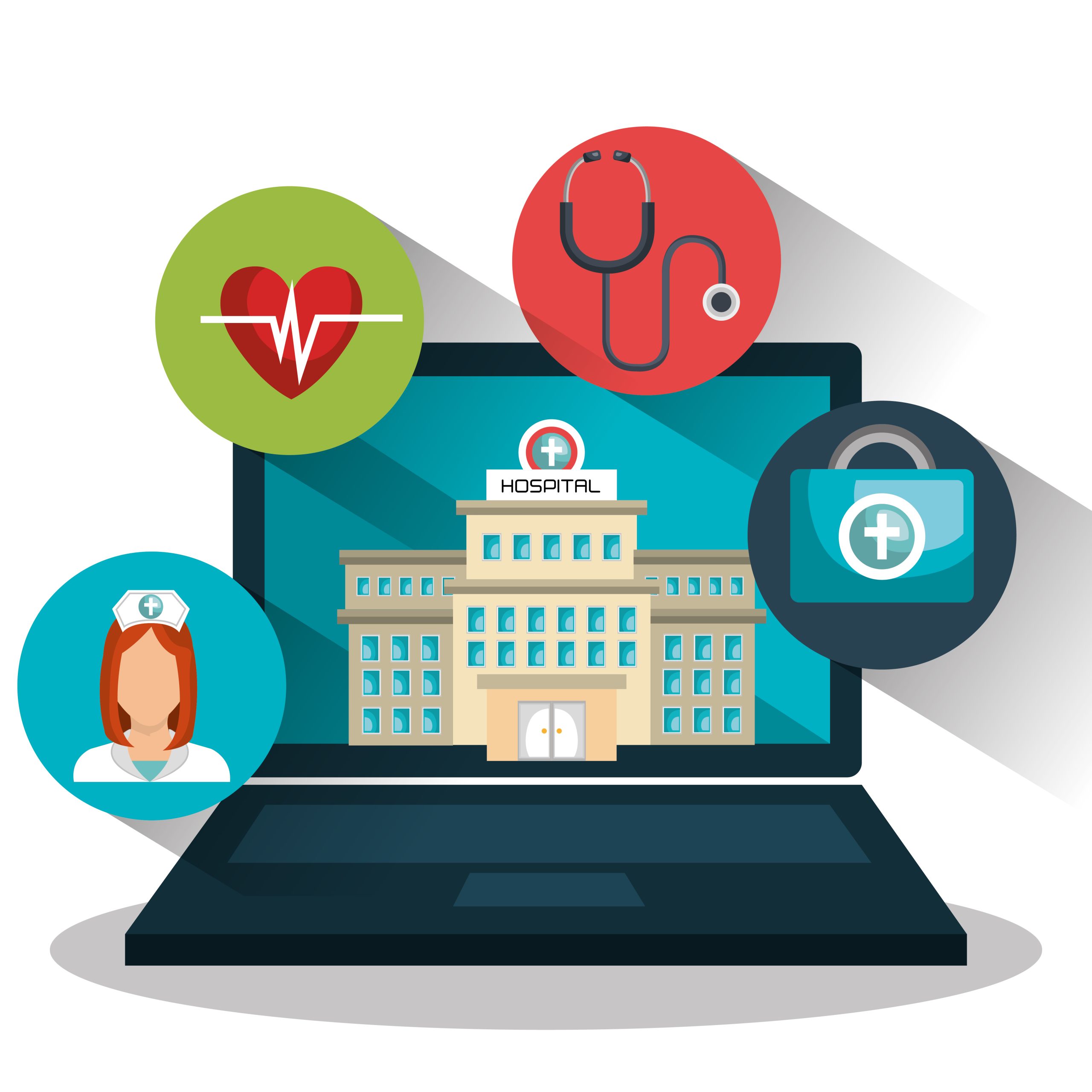 medicine online design, vector illustration eps10 graphic